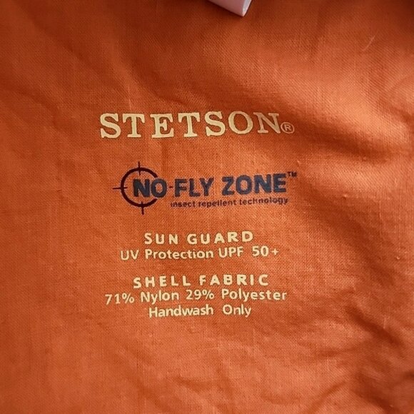 STETSON Unisex No Fly Zone Sun Guard Insect Repellent Beige Khaki Hat - Picture 15 of 16